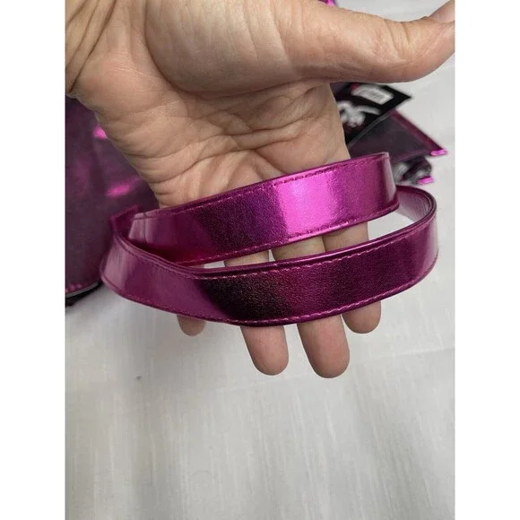 Juicy Couture Matallic Pink Denim Tote Bag New - Picture 8 of 8